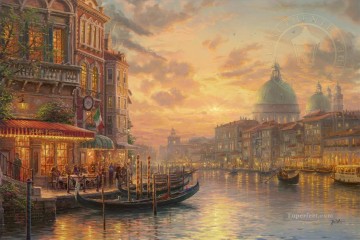 Landscapes Painting - Venetian Cafe TK
